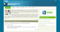 Desktop Screenshot of agencja3000.com